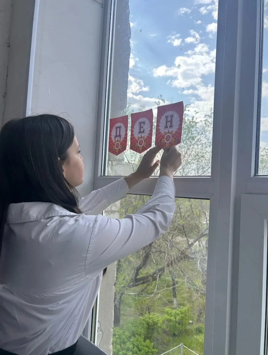 🇷🇺Всероссийская акция «Окна Победы»🇷🇺  💥Наша школа присоединилась к патриотической Всероссийской акц