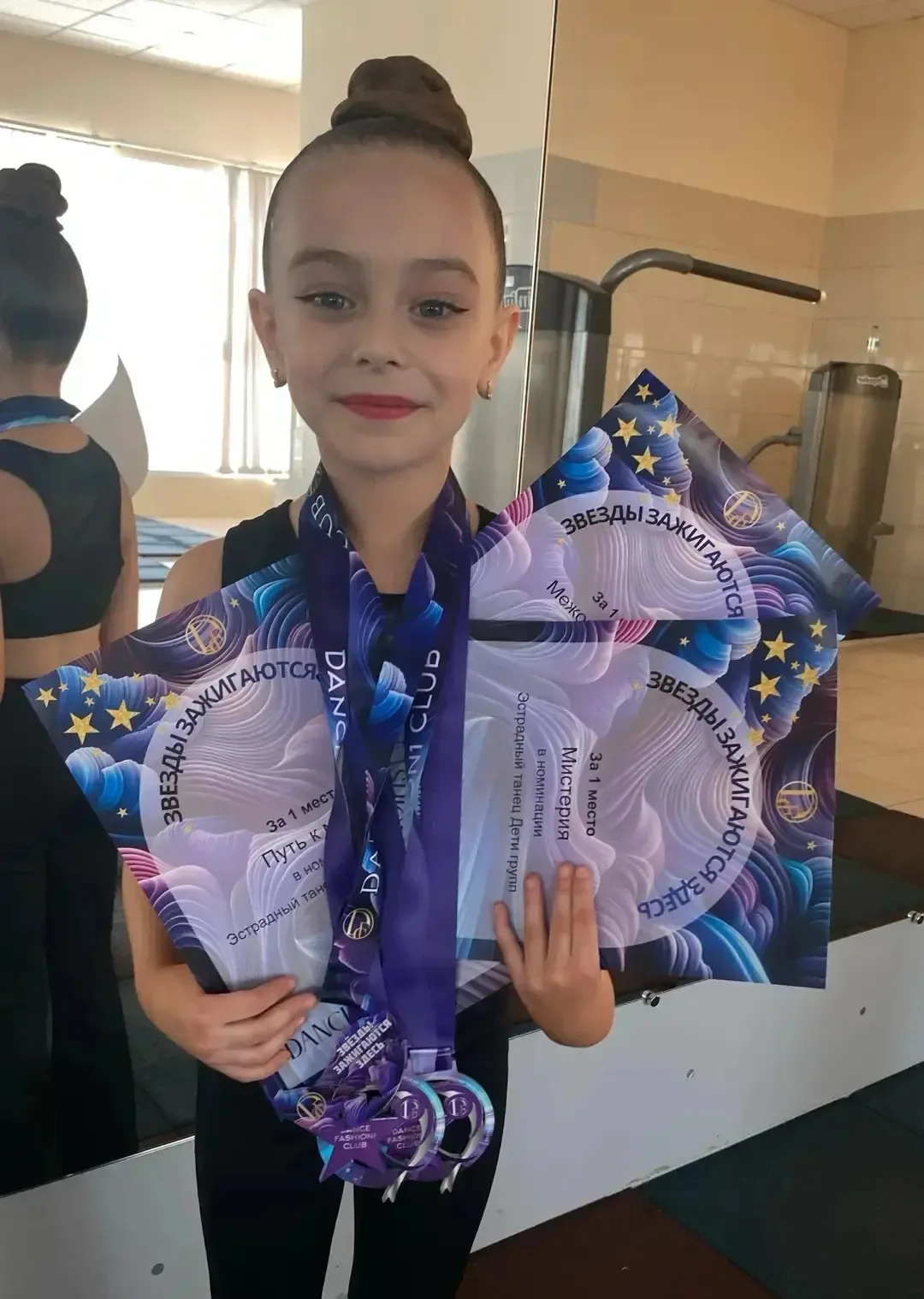 🏆 Межова Наталья из 1«Д» класса — чемпионка России по современному танцевальному спорту!  Наша юная 