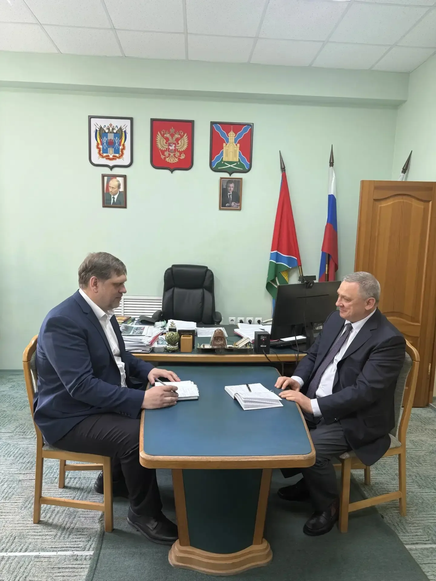 Советник Губернатора Сергей Медведев обсудил развитие Багаевского района  19 мая 2026 года  советник
