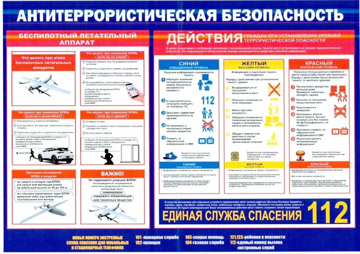 Уважаемые подписчики, просим Вас ознакомиться с информационными материалами по действиям при атаках 