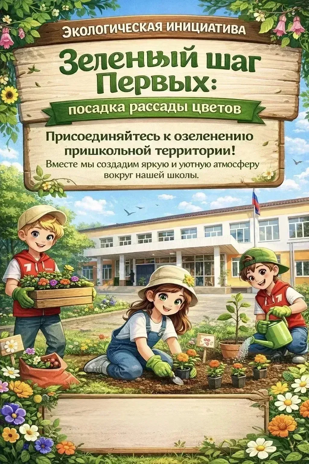 🌿💚 ЗЕЛЁНЫЙ ШАГ — СДЕЛАЛИ ВМЕСТЕ! ВЫ — НАСТОЯЩИЕ ДРУЗЬЯ ШКОЛЫ 🌸🏫 Уважаемые коллеги и родители, ребята