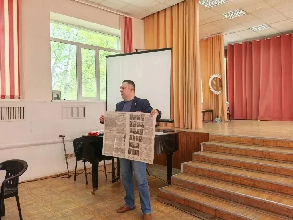 5 мая в нашей гимназии в рамках проекта «Диалоги с героями» прошла важная встреча с кавалером Ордена