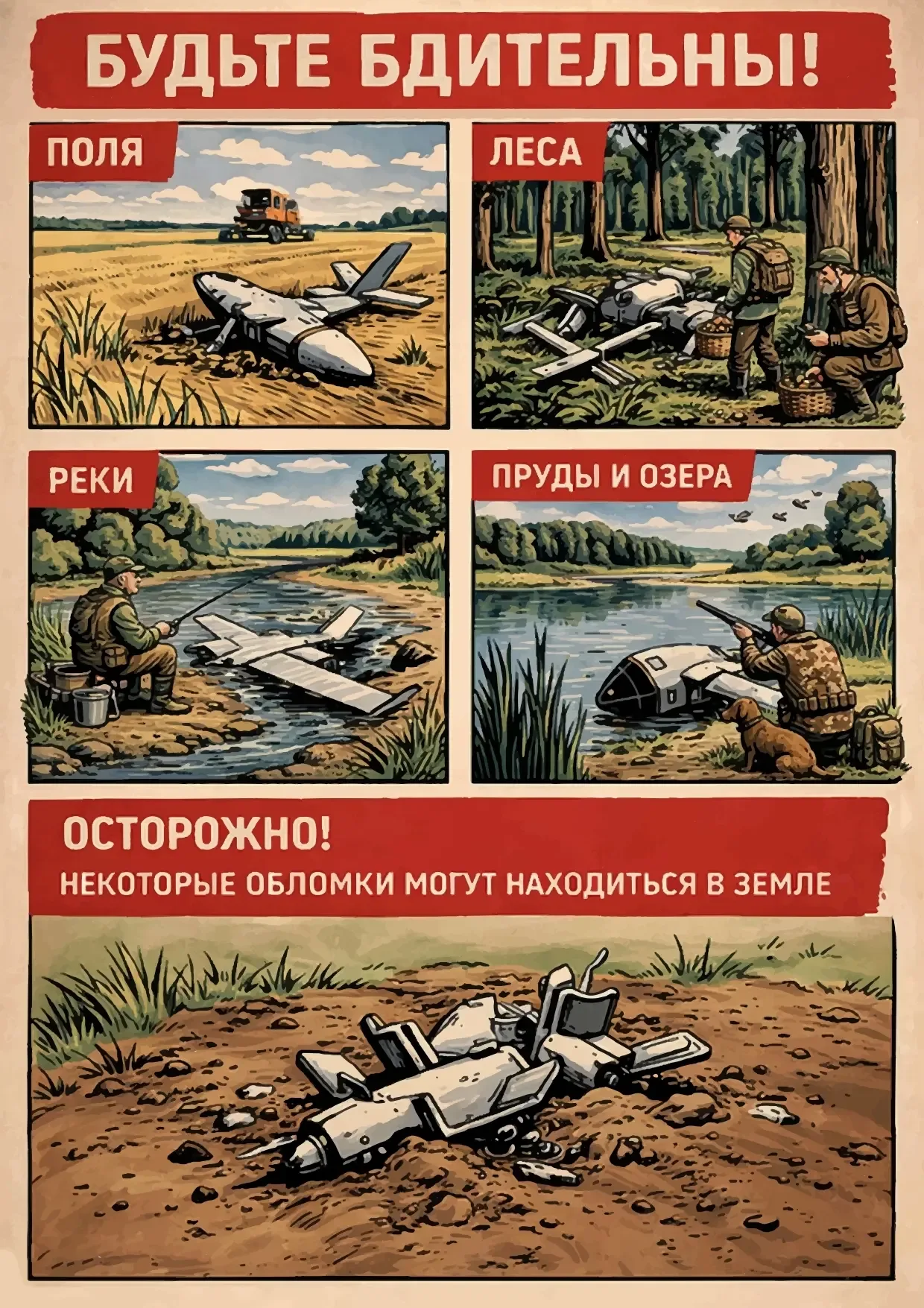 ❗Памятка по безопасности жителей    Для соблюдения безопасности, напоминаем порядок действий при обн