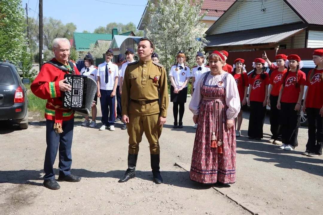 В тёплый майский день, 7 мая, сердца юных патриотов из 7 «Д» казачьего кадетского и 7 «А» юнармейско