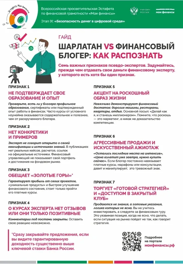 🙌Всероссийская просветительская эстафета «Мои финансы» продолжается!🔥 📢  IX-й этап посвящён цифровым