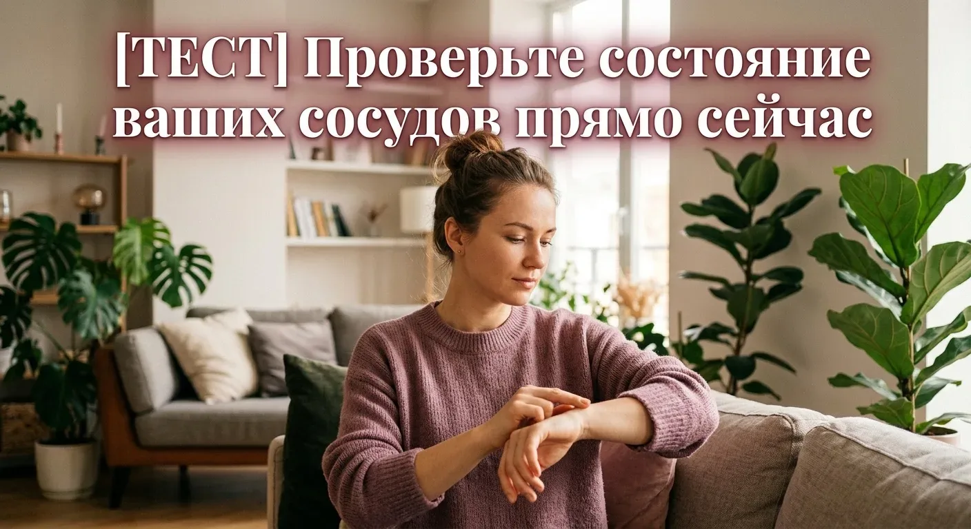 [тест] Проверьте состояние ваших сосудов прямо сейчас   Пройдите короткую самопроверку.  Прочитайте 