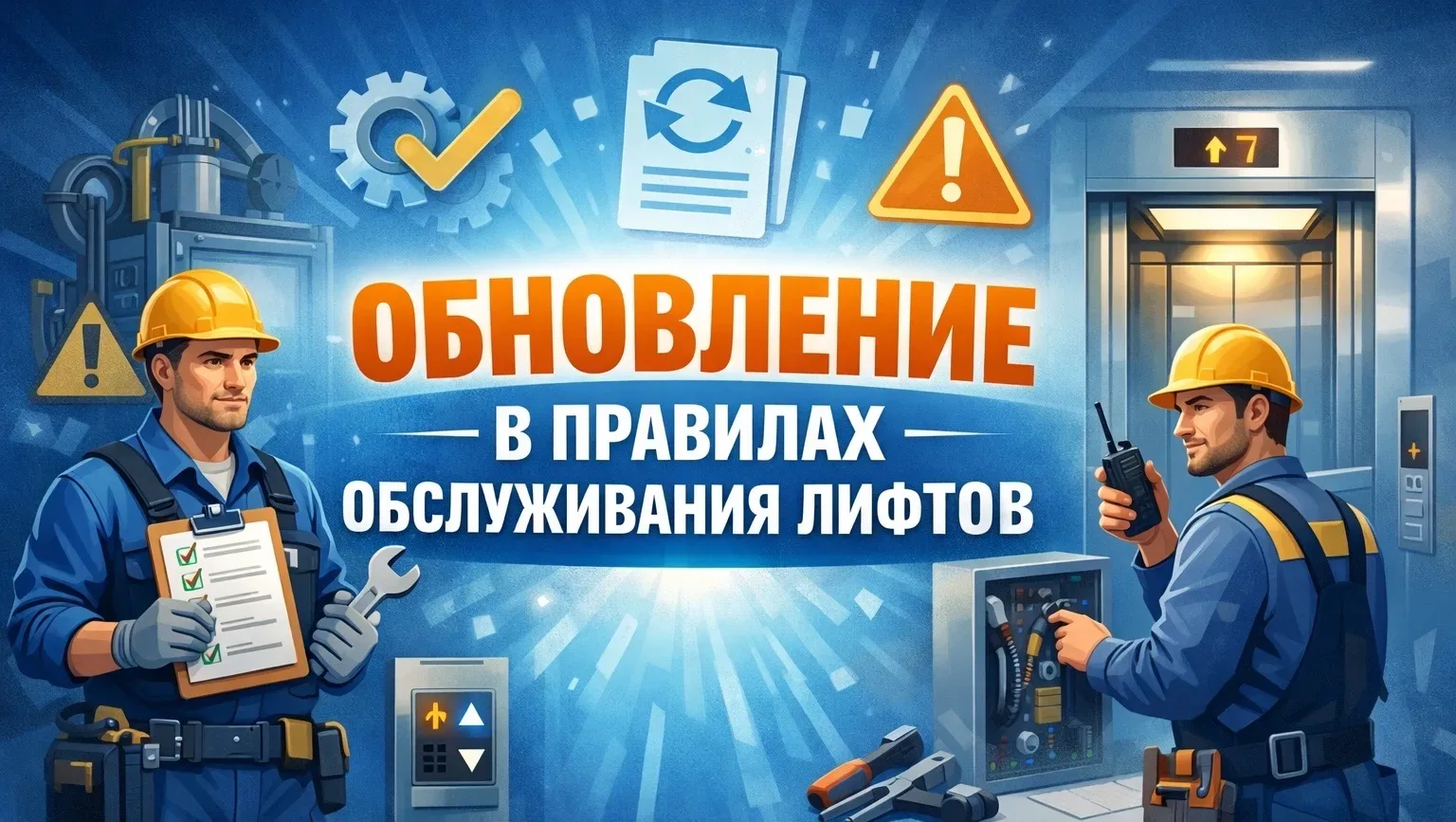 🗓️Сроки вступления в силу новых правил обслуживания лифтов перенесены!  Напоминаем кратко: с определ