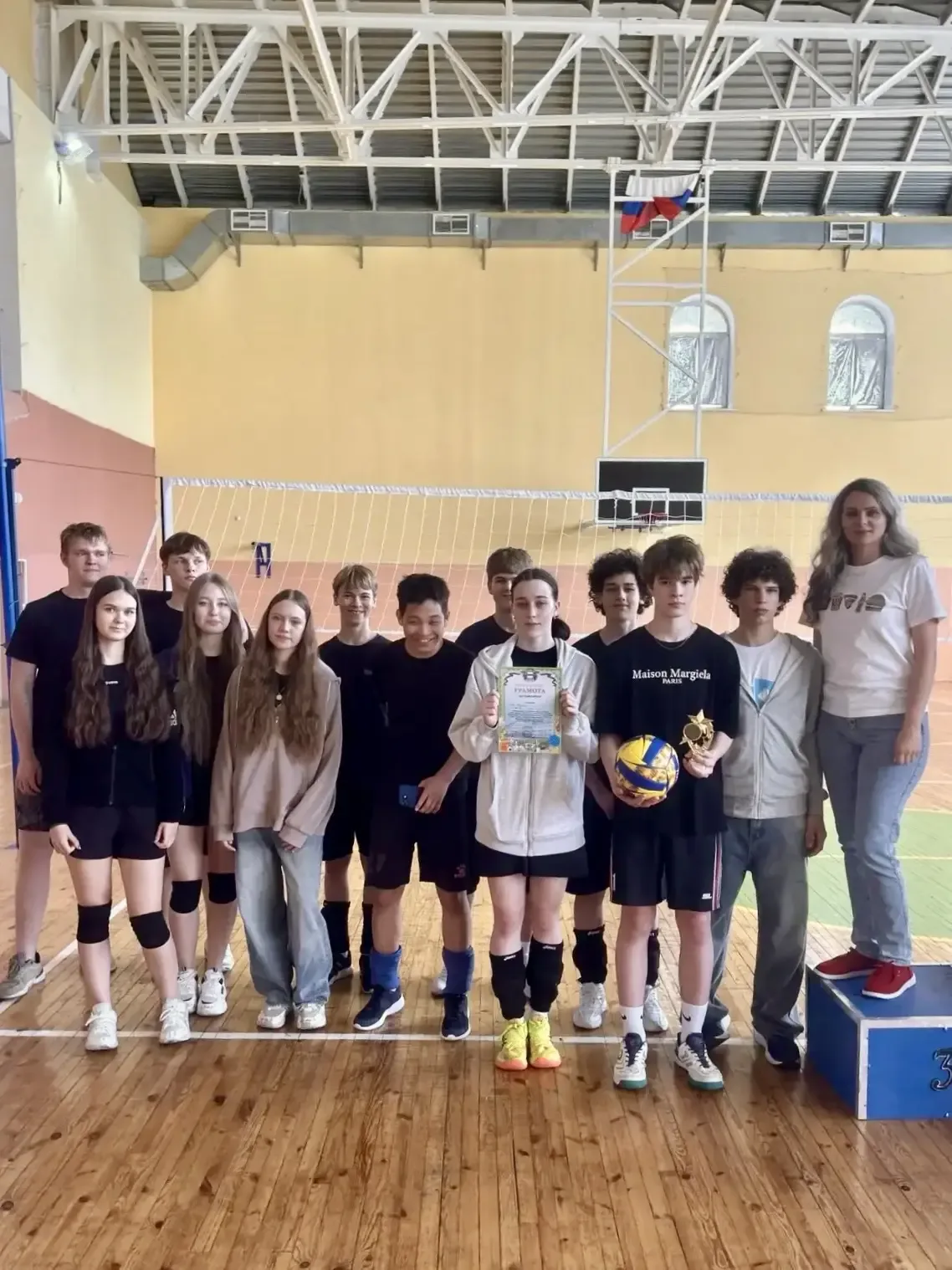 🏐Команда лицея приняла участие в соревнованиях по волейболу среди команд школьных спортивных клубов 