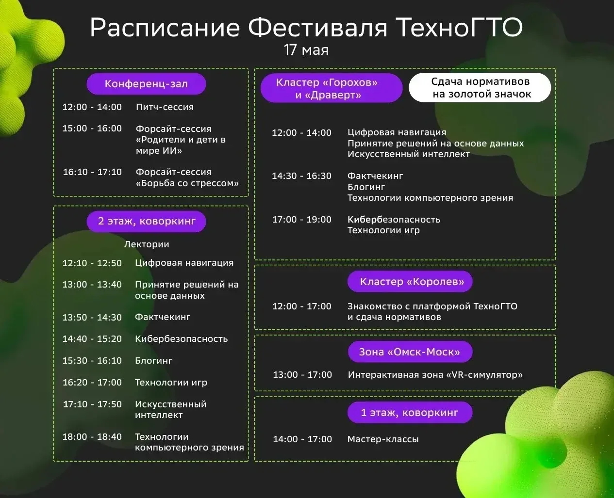 🤖Фестиваль ТехноГТО в Омском кампусе «Школы 21» — встречаем соревнования нового поколения!    ▪️17 м