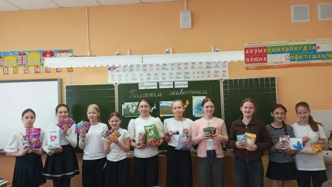 Учащиеся нашей школы приняли участие в акции «Лапа помощи». Собранный корм, игрушки, хозяйственные т