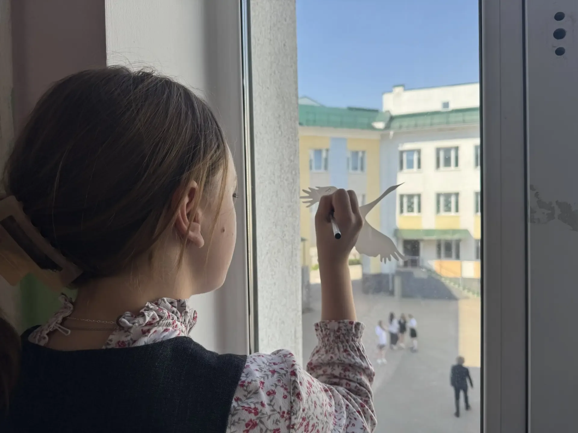 📢 Акция «Журавли Победы 2026»  Ученики нашей школы приняли участие в акции «Журавли Победы», наклеил