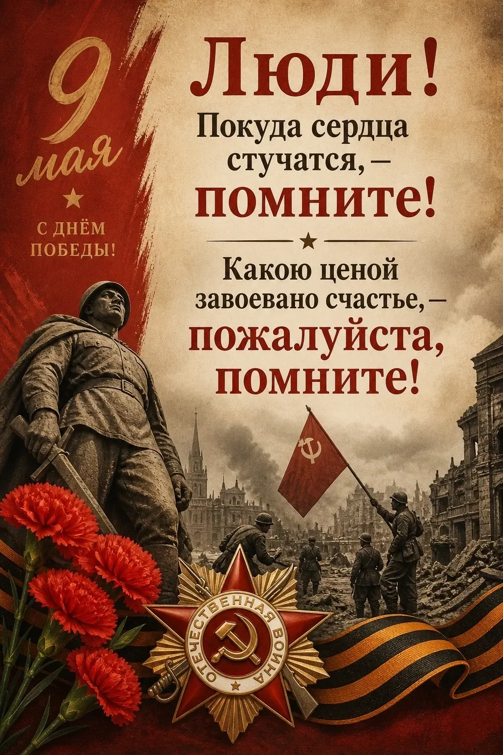 🎖️Память, которая живёт в сердцах  9 мая — это не просто дата в календаре. Это день, когда в каждом 