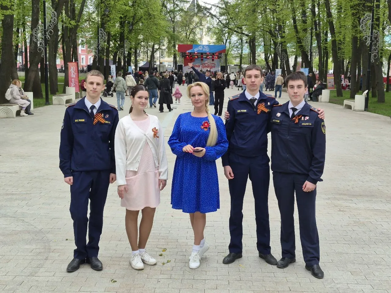 Ученики «Кадетского бала» под руководством Ладыгиной Татьяны Михайловны приняли участие в городской 