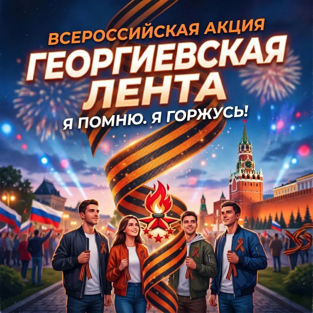 🔉 Всероссийская акция «Георгиевская лента»  ✅ Стартовала с 22 апреля по всей России.   Где получить: