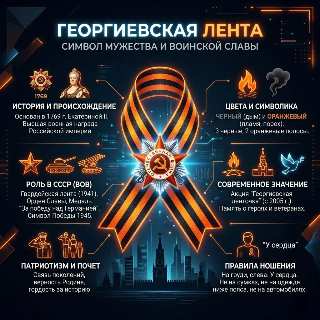 🔉 Всероссийская акция «Георгиевская лента»  ✅ Стартовала с 22 апреля по всей России.   Где получить: