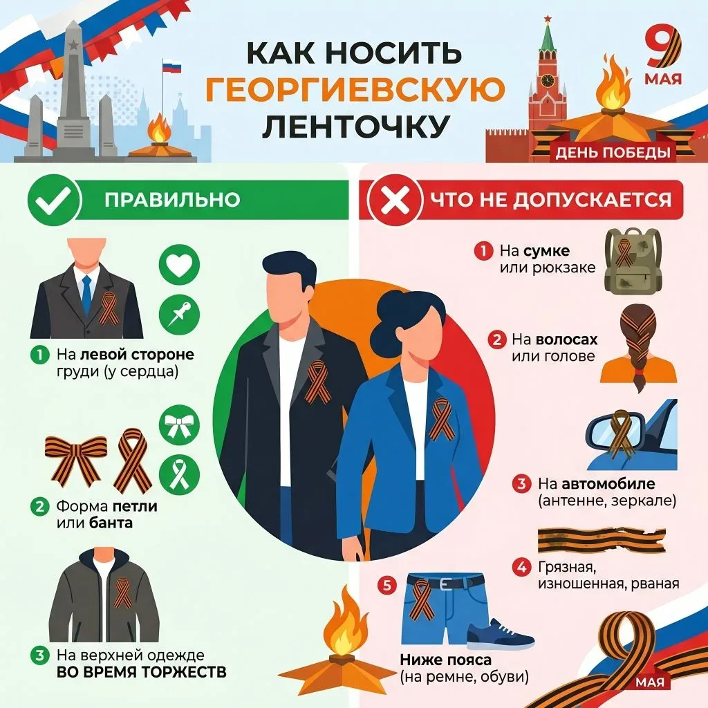 🔉 Всероссийская акция «Георгиевская лента»  ✅ Стартовала с 22 апреля по всей России.   Где получить: