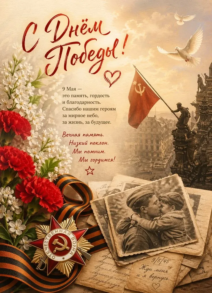 Сегодня, 9 Мая, в нашем посёлке Пригородный состоялось торжественное мероприятие, посвященное самому