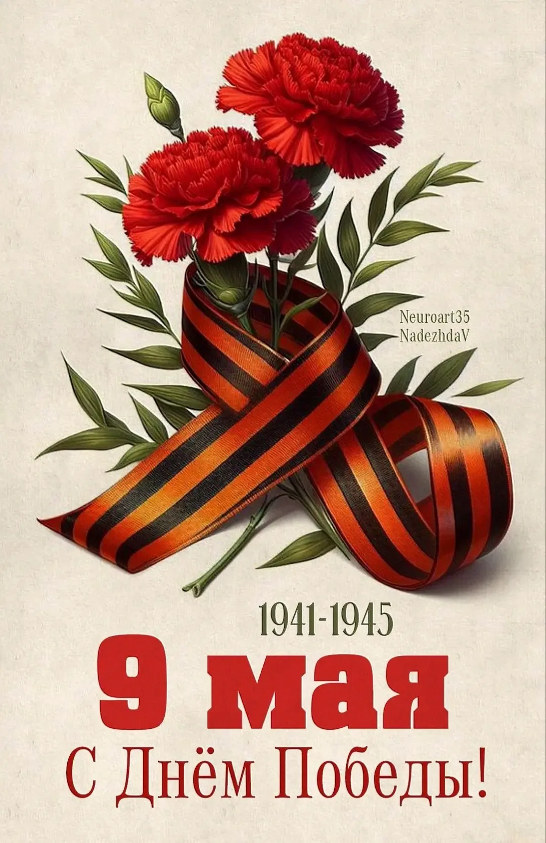 С Днём Победы! 🎖️  Пусть мужество и героизм предков всегда вдохновляют нас беречь мир, ценить свобод