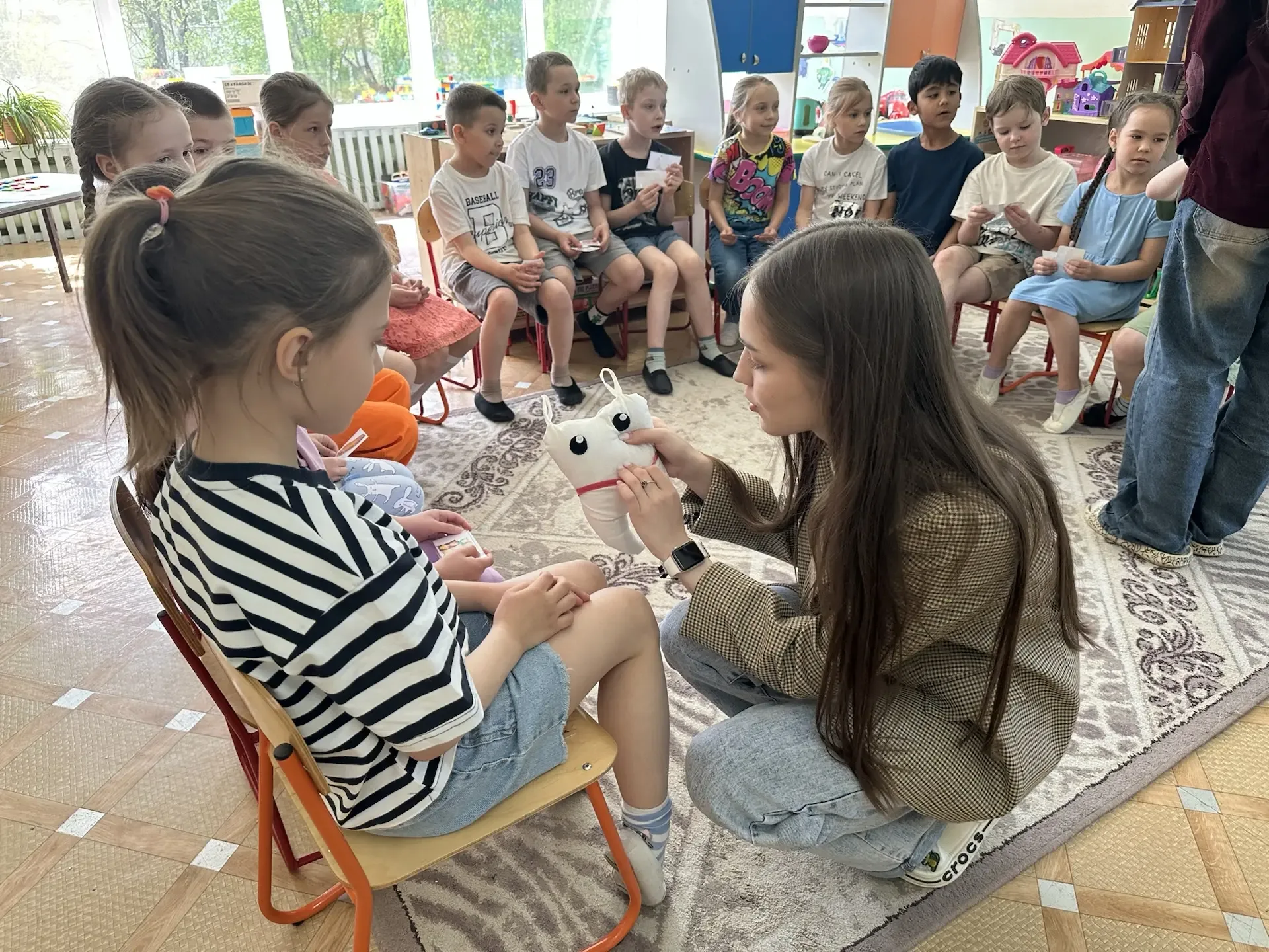 14 мая во 2 корпусе #tltschool26 прошли встречи студентов медицинского училища с детьми 6-7 лет. Сту