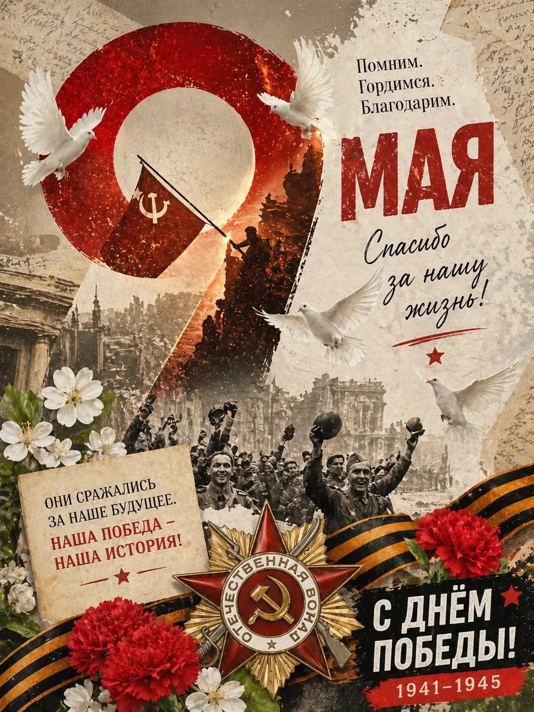 🎖️ 9 мая 2026 года мы отмечаем 81-ю годовщину Великой Победы! Этот день — символ мужества, единства 