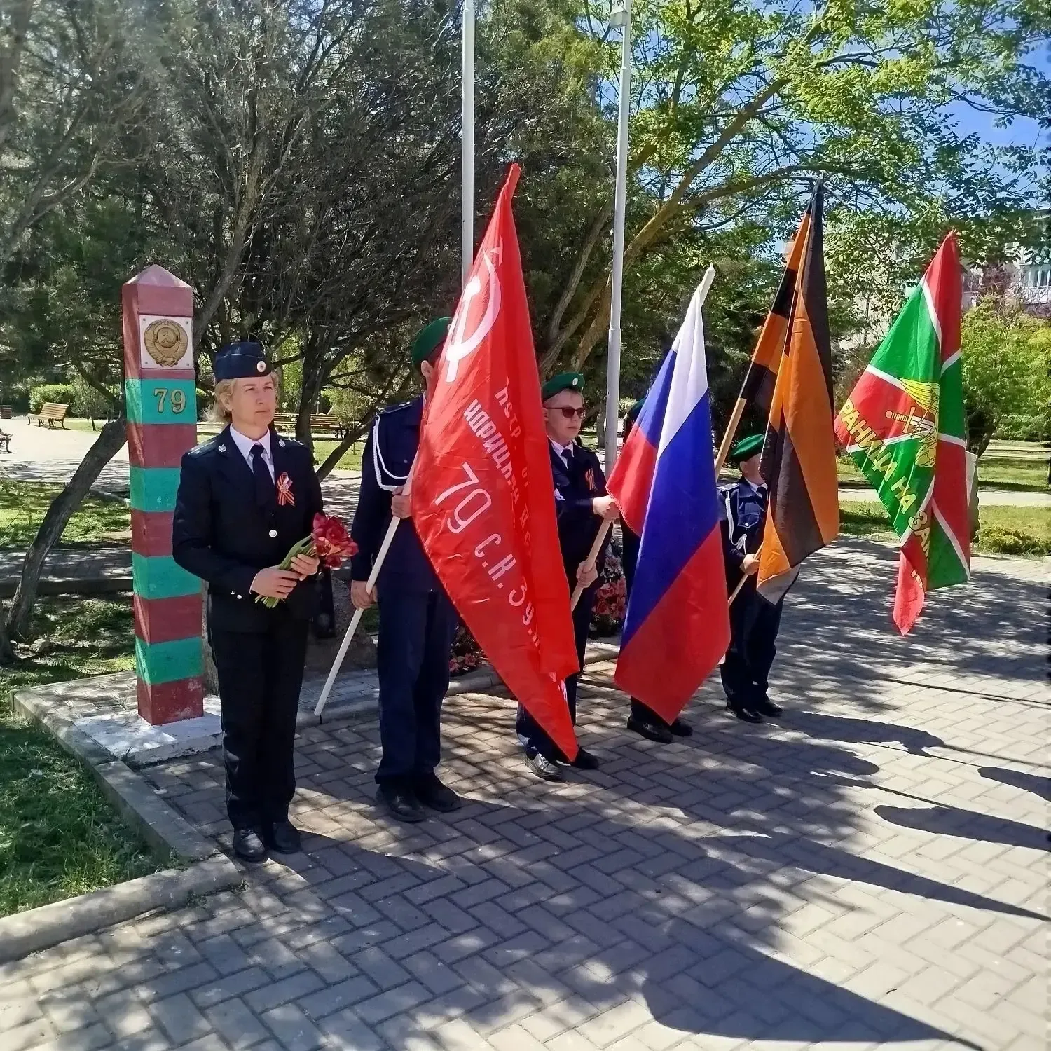🇷🇺Поколение победителей передает эстафету памяти💫Живой урок мужества ко Дню Победы  В знак глубокого