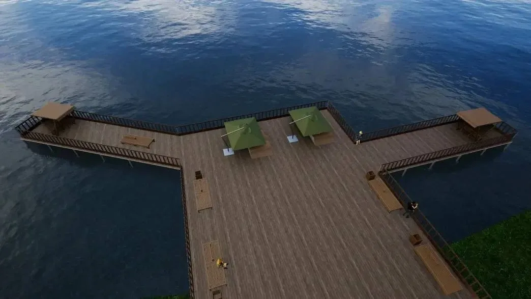 Благоустройство набережной в Тимоново завершат уже этим летом 🏖️  Обновленная береговая линия протян