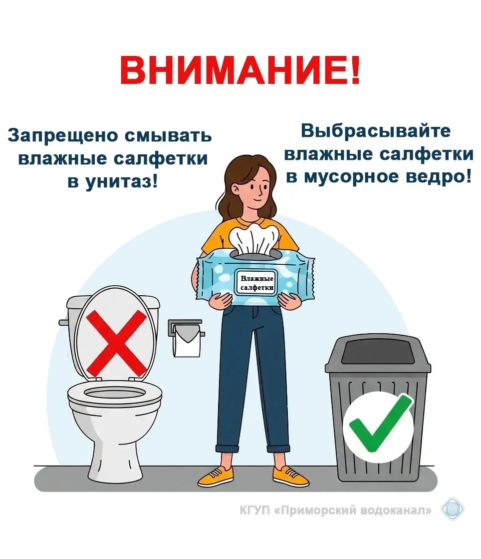 Проблема засорения канализации в общежитиях ДВФУ: куда деваются влажные салфетки?  ⚠️Проблема засоро