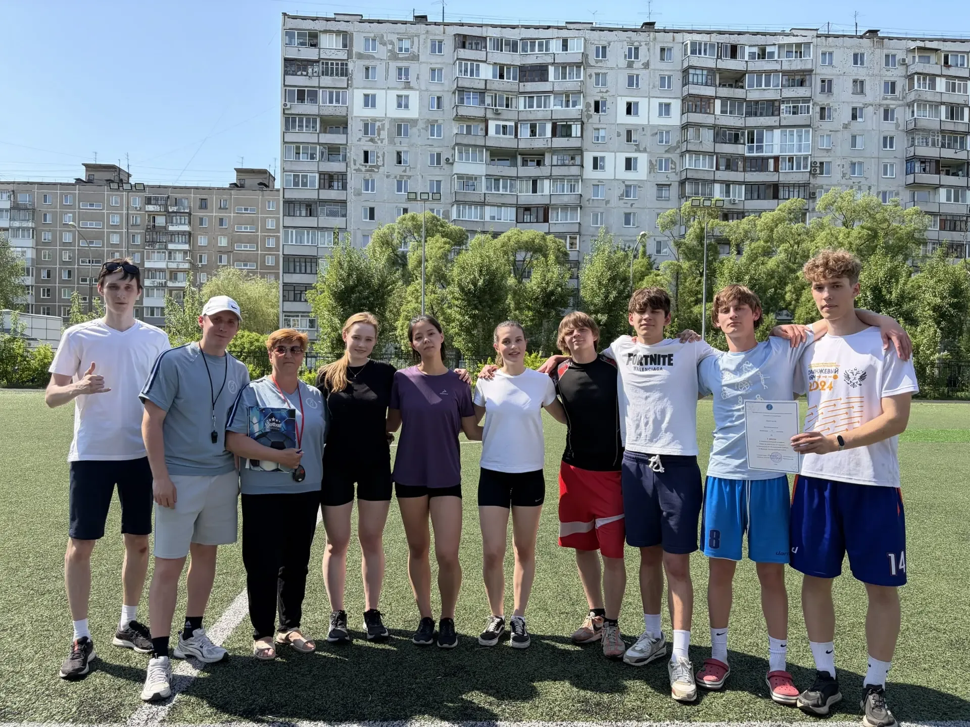Гимназическая эстафета «Один за всех и все за одного» в честь 81‑й годовщины Победы в Великой Отечес