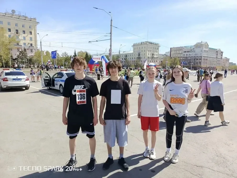 Команда нашей школы, под руководством учителя физической культуры Американцева Станислава Сергеевича
