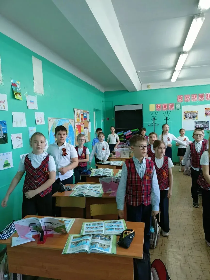 День Победы глазами детей: как это было в 3В классе.  08.05.26 в 3В классе прошёл замечательный клас