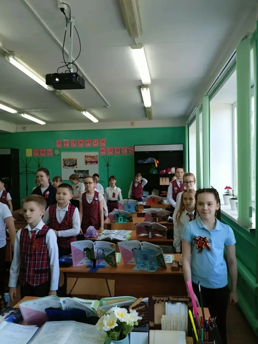 День Победы глазами детей: как это было в 3В классе.  08.05.26 в 3В классе прошёл замечательный клас