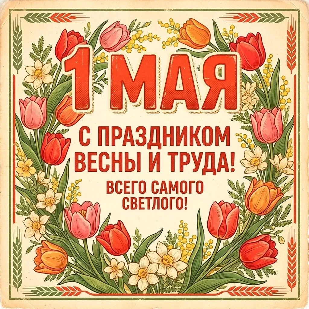 С праздником Весны и Труда! Тепло из прошлого в подарок 🌿  Знаете, есть праздники, которые греют душ