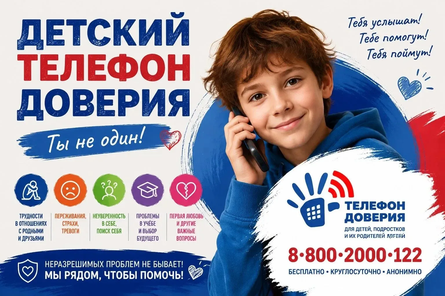 ☎️17 мая — Международный день детского телефона доверия  Детский телефон доверия – это служба психол