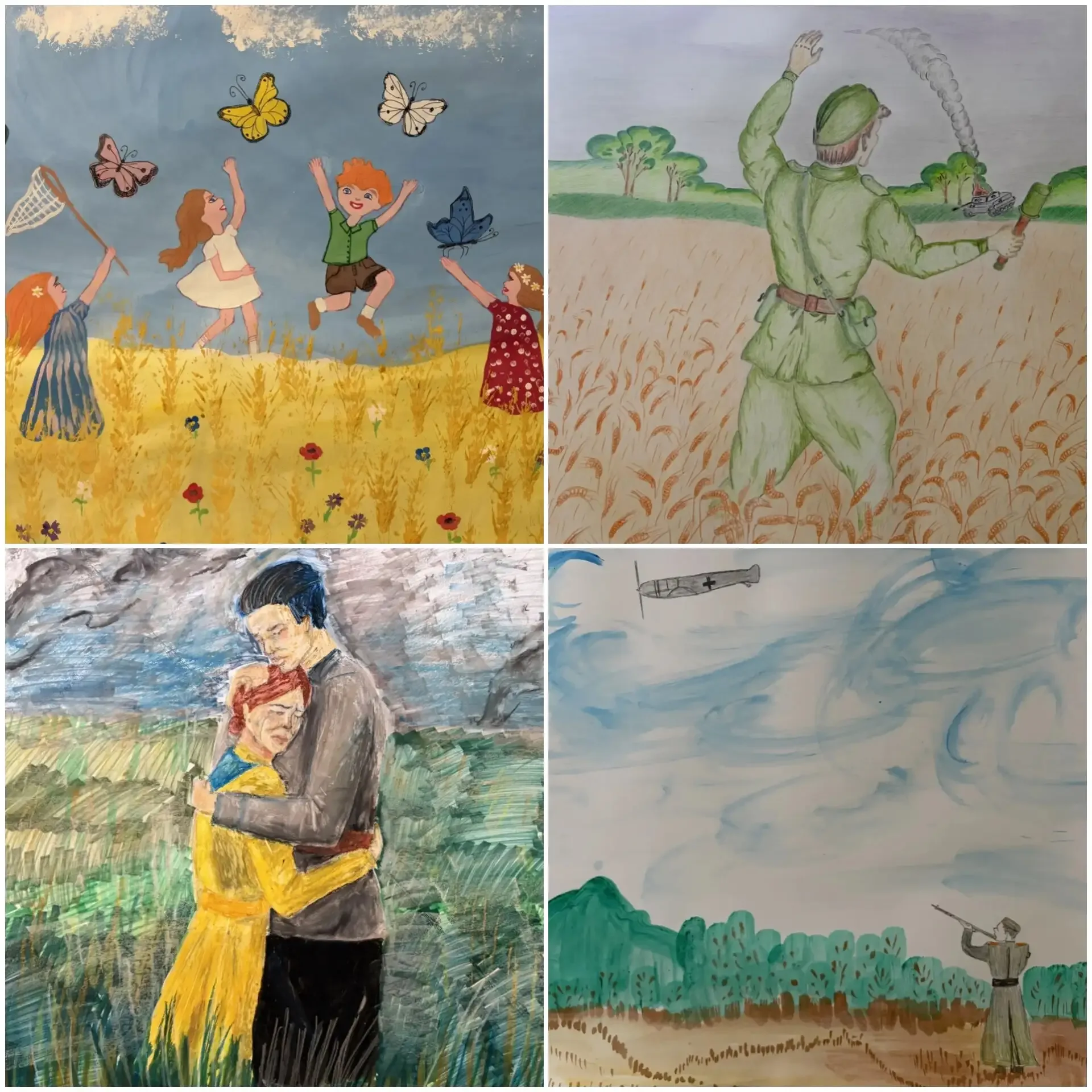 🎗ПАМЯТЬ В СЕРДЦЕ ХРАНИМ🎗 🎨🎖️«НА ПОЛЯХ СРАЖЕНИЙ»: В ШКОЛЕ ОТКРЫЛАСЬ ВЫСТАВКА ПЛАКАТОВ К ДНЮ ПОБЕДЫ!🎖️