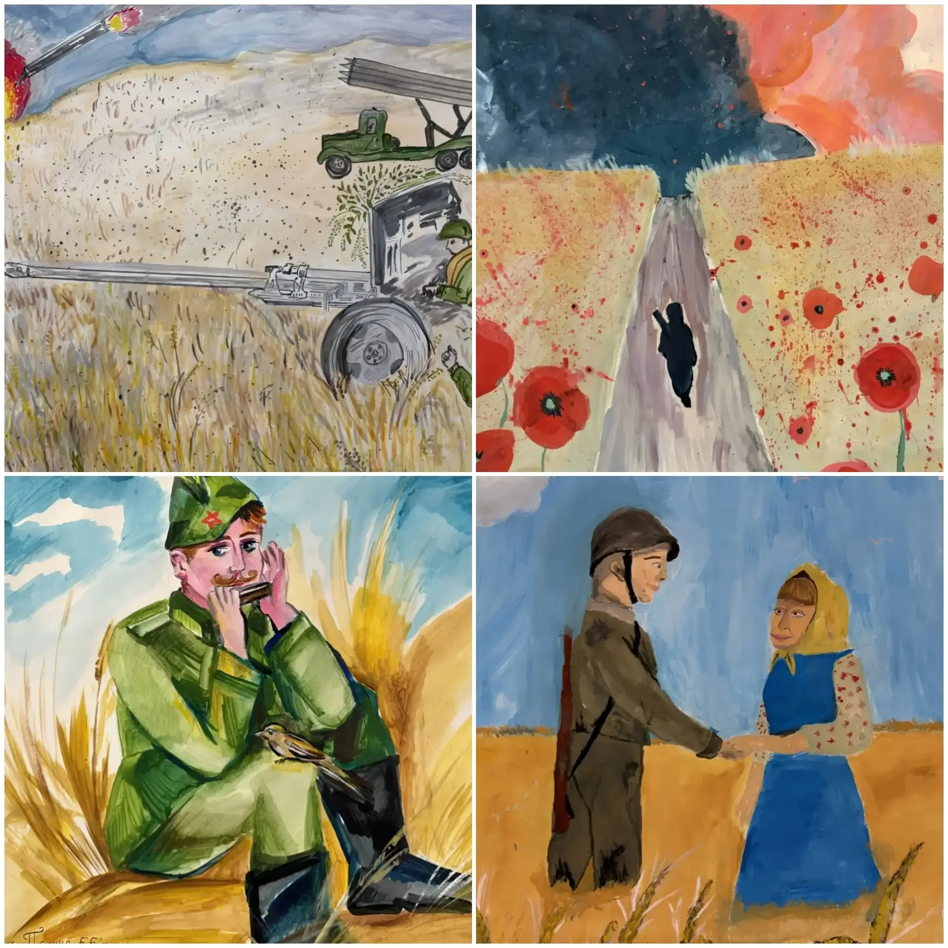 🎗ПАМЯТЬ В СЕРДЦЕ ХРАНИМ🎗 🎨🎖️«НА ПОЛЯХ СРАЖЕНИЙ»: В ШКОЛЕ ОТКРЫЛАСЬ ВЫСТАВКА ПЛАКАТОВ К ДНЮ ПОБЕДЫ!🎖️