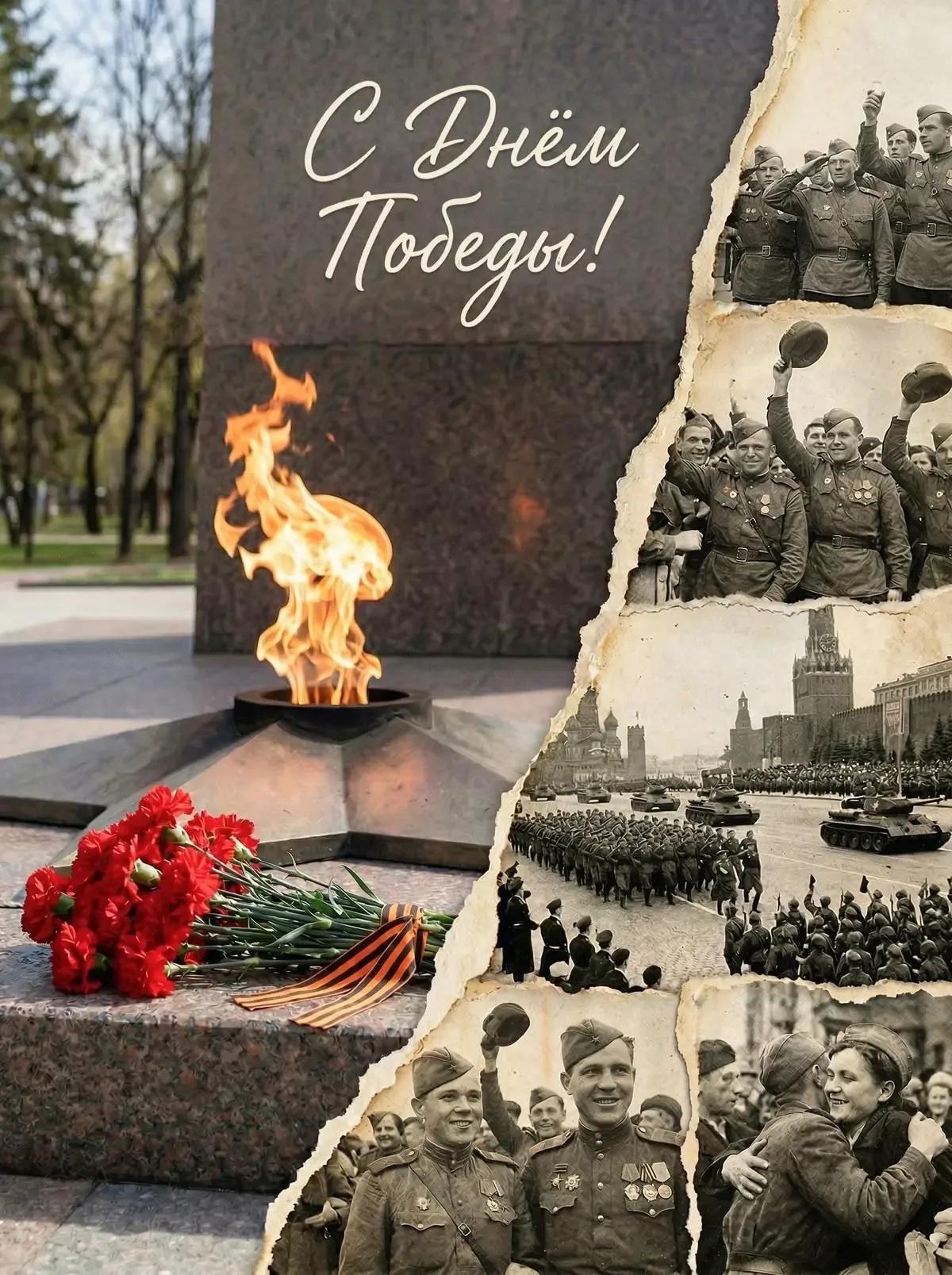 Уважаемые коллеги,  Дорогие наши ученики и уважаемые родители!  С Днём Великой Победы! 🌟  9 Мая — эт