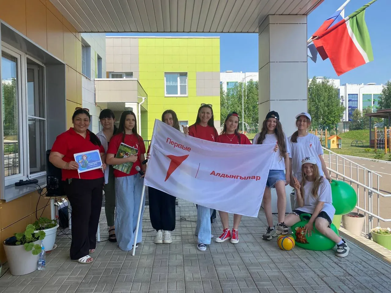 Торжественное мероприятие «Первые шаги в Движении» в детском саду «Байгыш»!  Активисты «Движения Пер