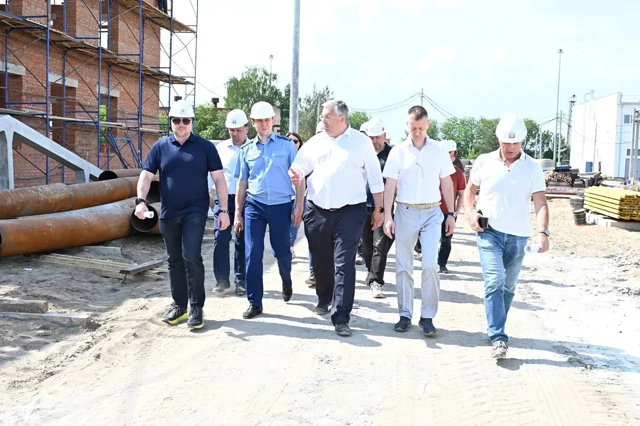 🛠📊Кирилл Григорьев проверил ход реконструкции городских очистных сооружений в Серпухове Министр жили