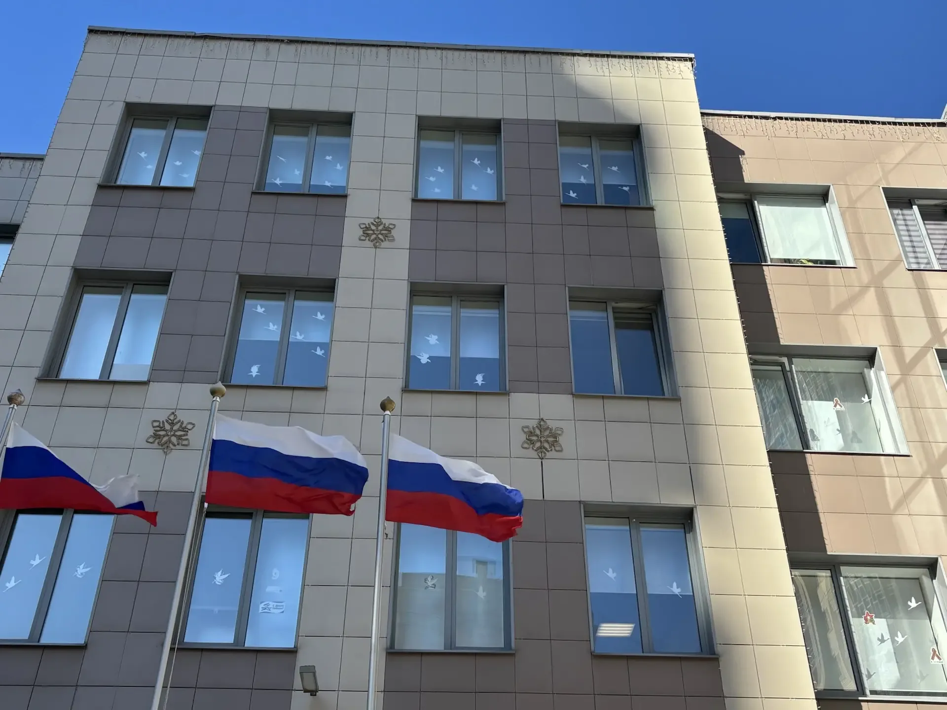 «Окна Победы»: наша школа украсила окна символами мира и памяти! 🕊  На протяжении недели вся школа а