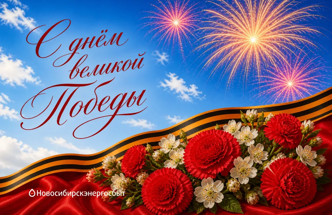 С Днём Великой Победы!  Этот день — символ торжества мужества, стойкости и несгибаемой воли. Мы скло