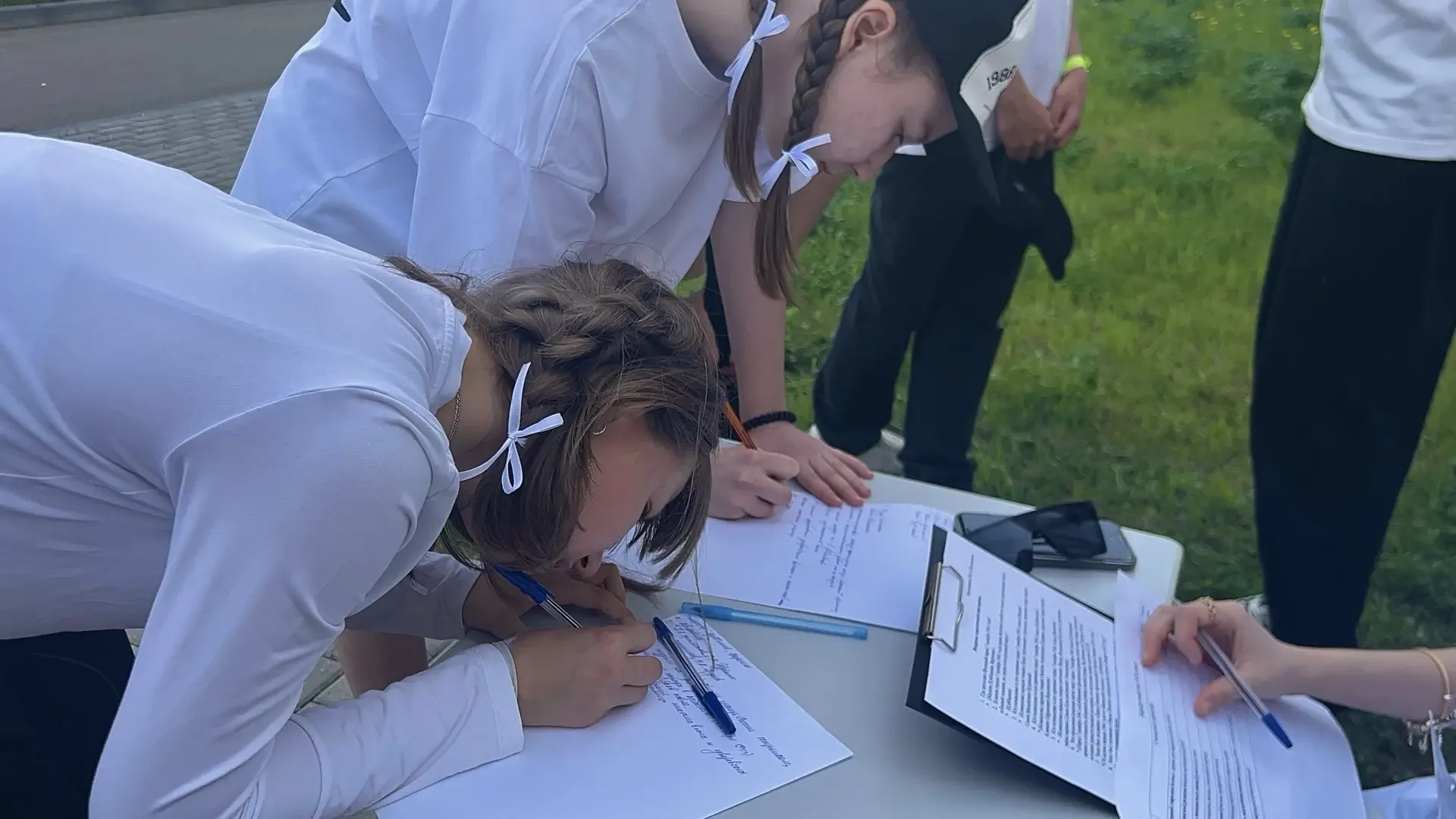 «Тропа мужества» 💪  После торжественного построения и вдохновляющего исполнения строевой песни ребят