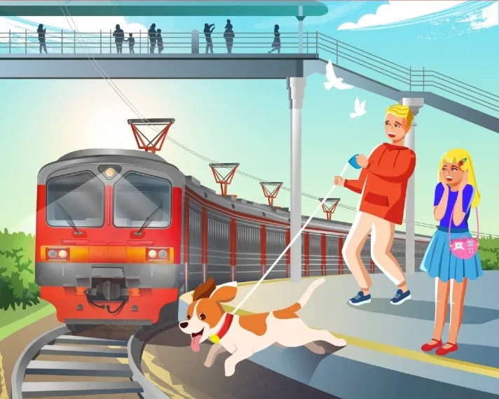 ❗️Вниманию родителей и детей!  🚉 ОАО «РЖД» запускает важную акцию — «Уступи дорогу поездам!»  Цель и