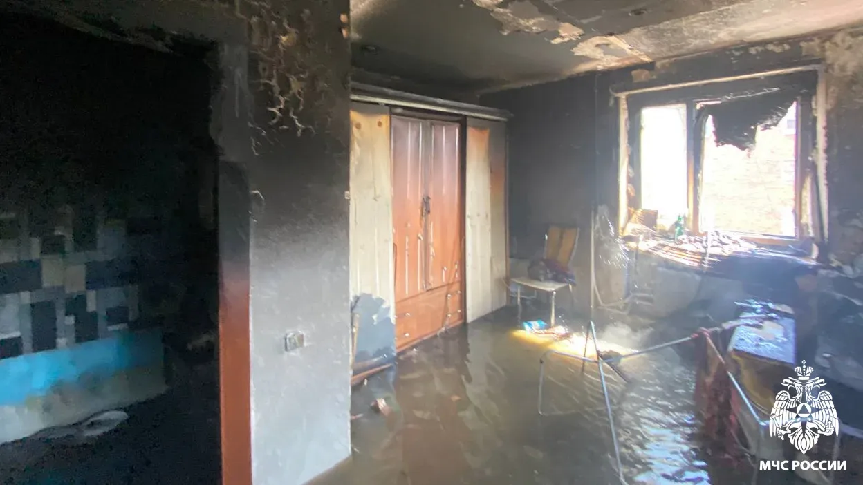 🔥 Пожар в Новокузнецке  В Орджоникидзевском районе Новокузнецка произошёл пожар в многоквартирном жи