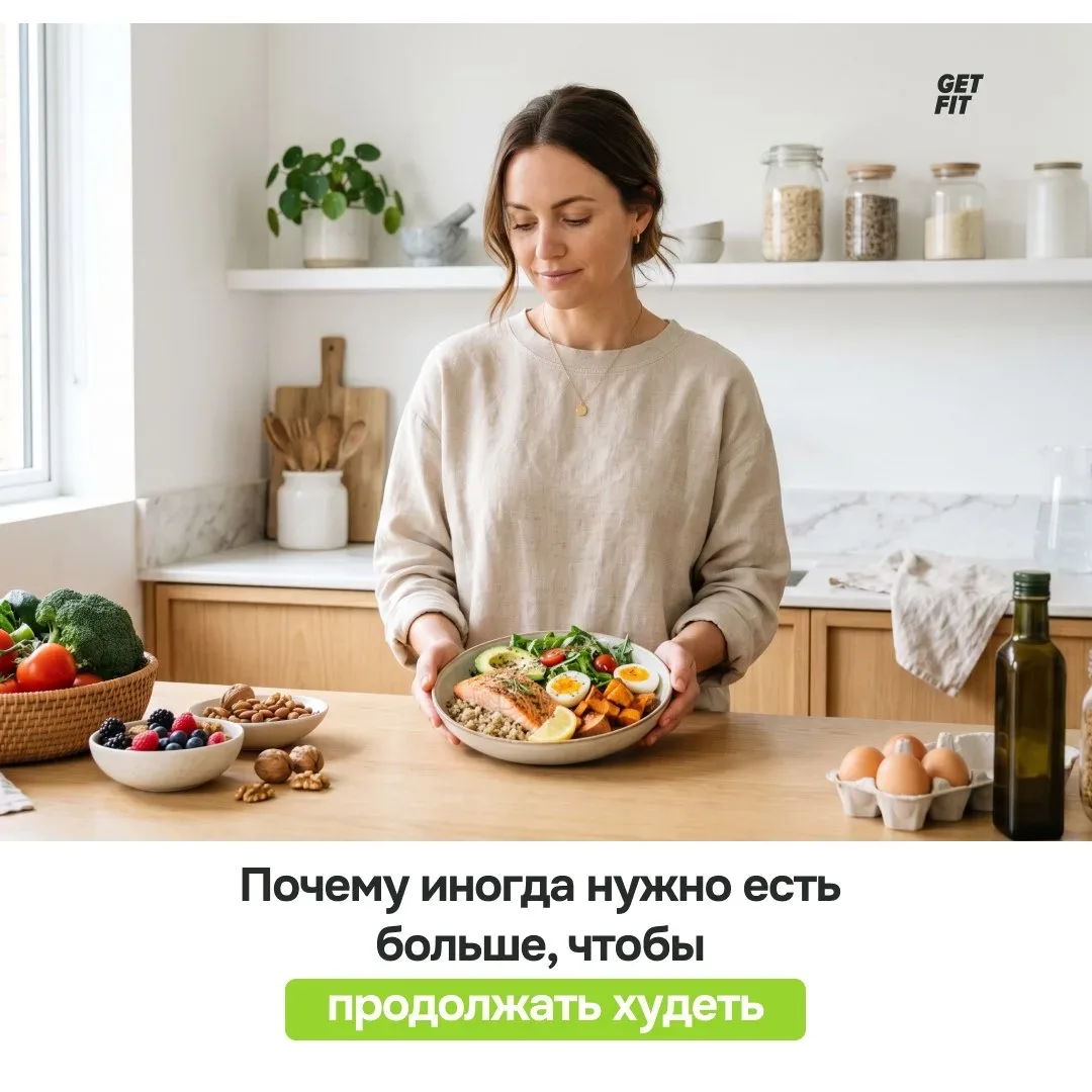 ❌Иногда, чтобы худеть, нужно перестать урезать еду   Есть ошибка, из-за которой многие срываются на 