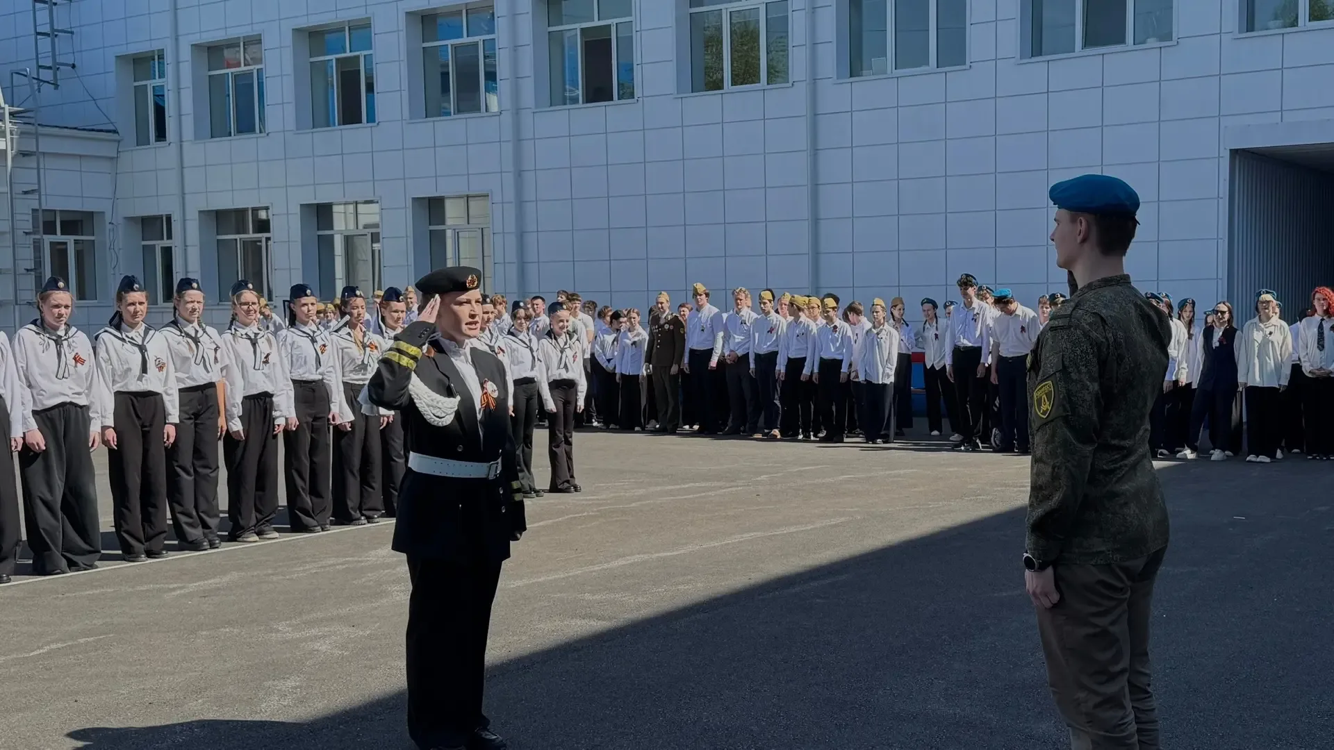СМОТР СТРОЯ И ПЕСНИ В НАШЕМ ЛИЦЕЕ 🎖️  В преддверии Дня Победы в лицее прошёл традиционный Смотр стро