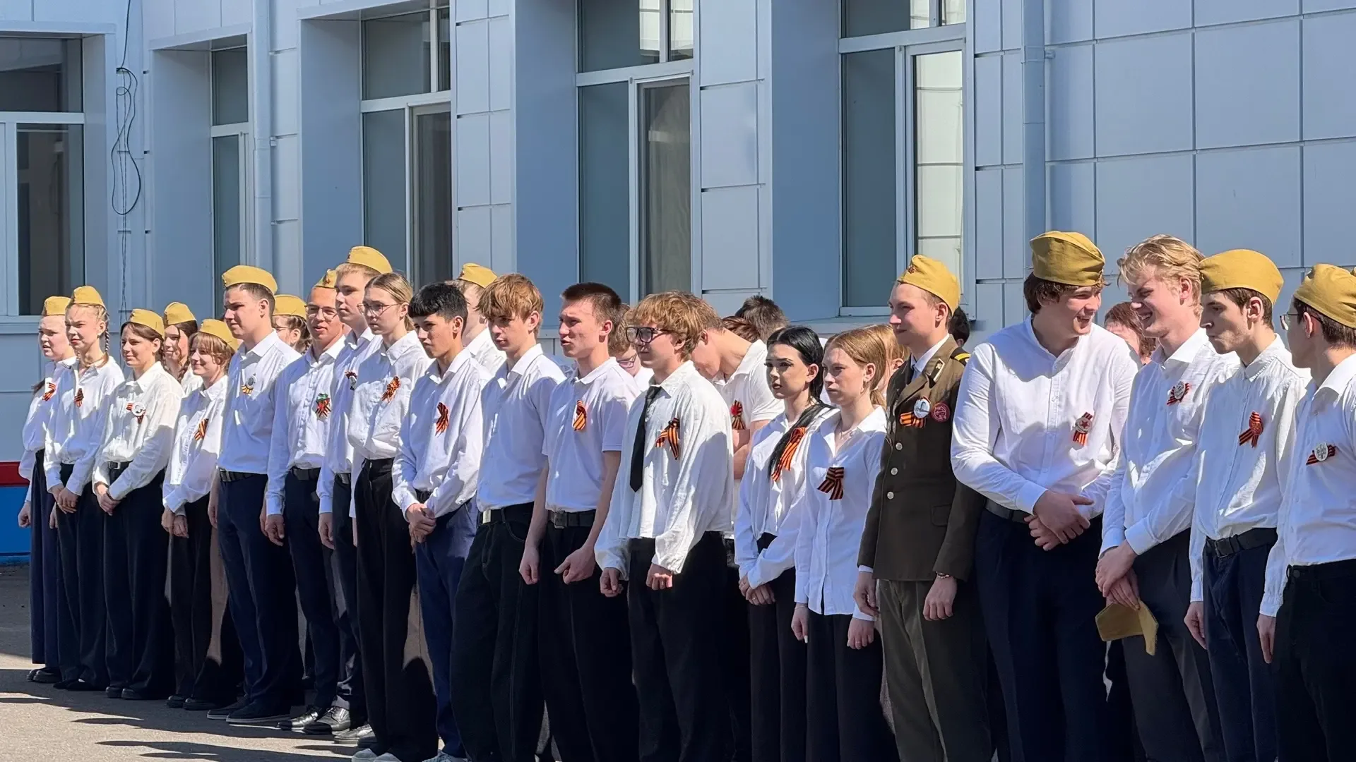 СМОТР СТРОЯ И ПЕСНИ В НАШЕМ ЛИЦЕЕ 🎖️  В преддверии Дня Победы в лицее прошёл традиционный Смотр стро