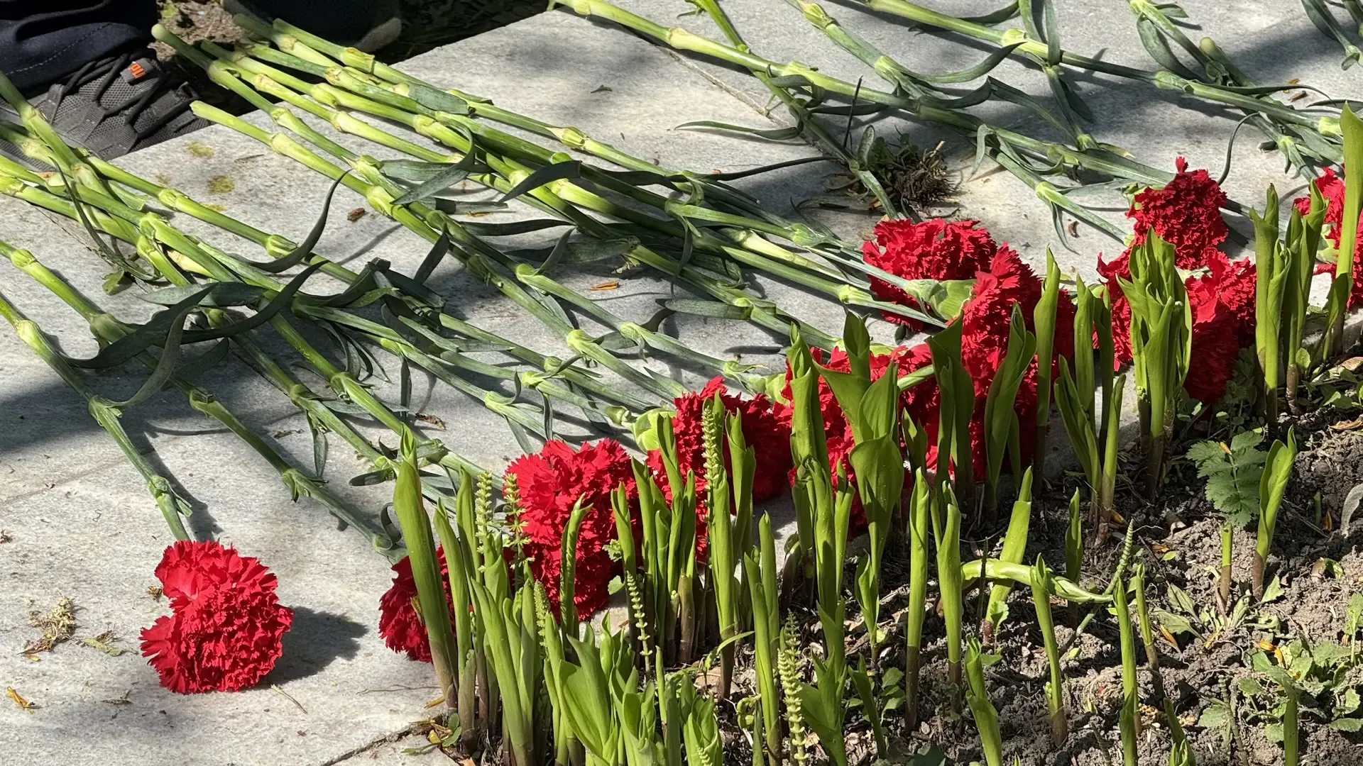 МИНУТА ПАМЯТИ У ПАМЯТНИКА БУГАЕВА ВИКТОРА ЕЛИСЕЕВИЧА 🕯️  В День Победы у памятника Герою Советского 