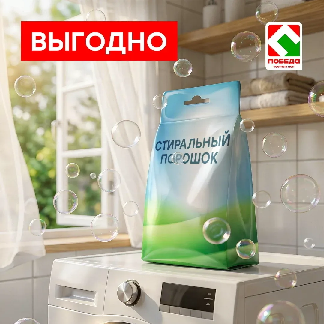 Время выгодных покупок для дома ✨ Только 15 мая в магазине ПОБЕДА  действует специальное предложение