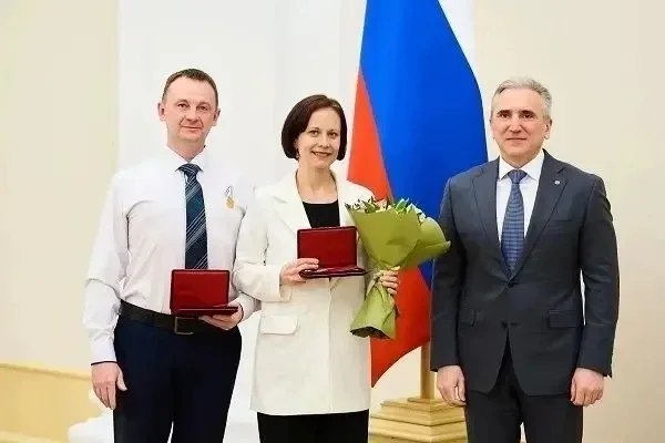 Семья Первушиных из Тюменской области — медаль ордена «Родительская слава».  Президент Владимир Пути
