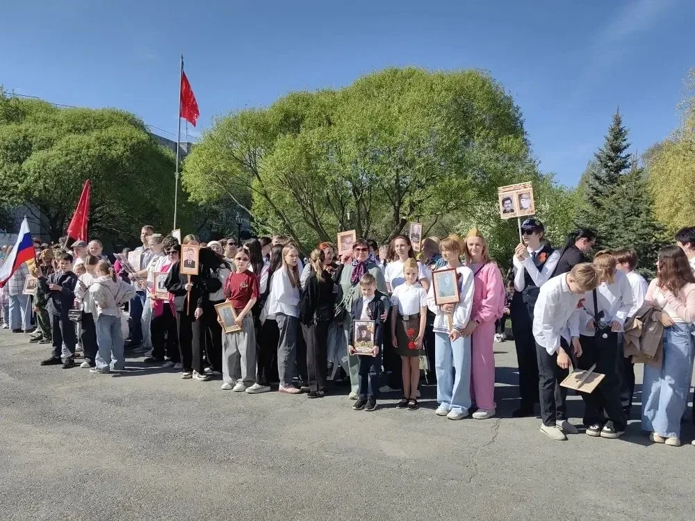 «Бессмертный полк», МАОУ СОШ №32 города Тюмени, 9 мая 2026 год.